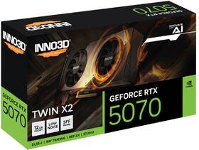 Grafická karta INNO3D GeForce RTX 5070 Twin X2 12GB GDDR7 

 obrázek produktu 4 z 4