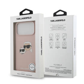 Kryt na mobil Karl Lagerfeld Liquid Silicone Double Heads MagSafe na Apple iPhone 17 Pro Max růžový

 obrázek produktu 7 z 7
