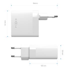 Nabíječka do sítě FIXED 2x USB-C, podpora PD, 65W bílá

 obrázek produktu 5 z 8