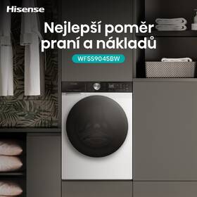 Pračka Hisense WF5S9045BW bílá barva
