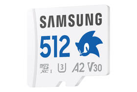 Paměťová karta Samsung 512GB UHS-I U3 (180R/130W) Sonic the Hedgehog™ + SD adaptér bílá barva
