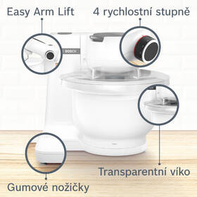 Kuchyňský robot Bosch MUMS2AW00 bílá barva
