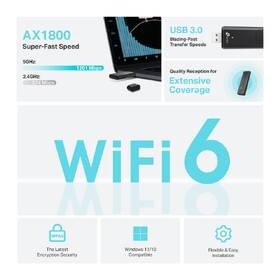 Wi-Fi adaptér TP-Link Archer TX20U černá barva
