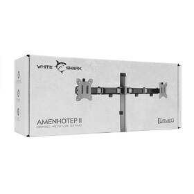 Držák White Shark AMENHOTEP II, pro 2 monitory, polohovatelný, pro úhlopříčky 17" - 32", max. nosnost 18 kg šedý

 obrázek produktu 6 z 6