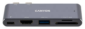 Dokovací stanice Canyon DS-5 5v1 Thunderbolt 3 - Apple Mackbook šedá

 obrázek produktu 2 z 19