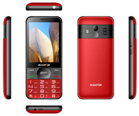 Mobilní telefon Aligator A900 Senior + nabíjecí stojánek červený

 obrázek produktu 3 z 4