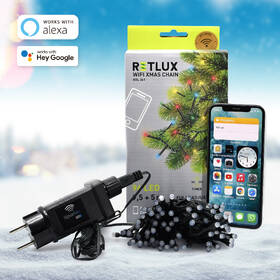 Vánoční osvětlení RETLUX RXL 361, smart řetěz, 96 LED, multicolor 

 obrázek produktu 9 z 9