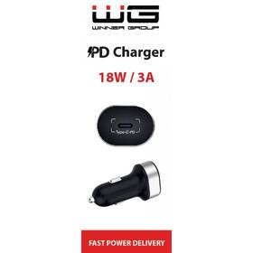 Adaptér do auta WG 1x USB-C PD 20W černý

 obrázek produktu 2 z 2