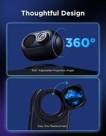 Stolní LED lampička Govee Galaxy Light Projector 2 Pro, Matter, s reproduktorem černá

 obrázek produktu 4 z 4