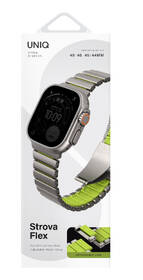 Řemínek Uniq Strova Flex na Apple Watch 49/46/45/44 mm stříbrný/zelený

 obrázek produktu 1 z 2