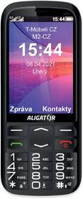 Mobilní telefon Aligator A830 Senior černá barva
