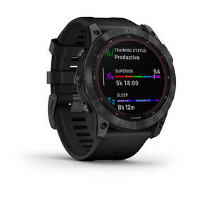 Chytré hodinky Garmin fenix 7X Solar - Gray / Black Silicone Band 

 obrázek produktu 7 z 10
