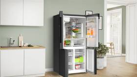 Americká lednice Bosch KFI96AXEA černá barva
