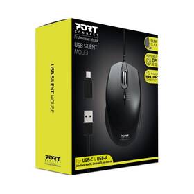 Myš PORT CONNECT Silent USB-A/USB-C černá

 obrázek produktu 4 z 4