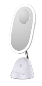Stolní lampička IMMAX LED kosmetické zrcátko FACE 3v1, stojánek s Qi nabíjením 18W bílá

 obrázek produktu 3 z 15