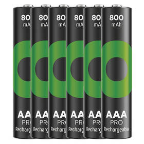 Baterie nabíjecí GP ReCyko Pro AAA (HR03), 6 ks 

 obrázek produktu 1 z 2