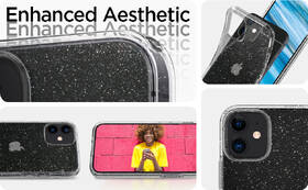 Kryt na mobil Spigen Liquid Crystal Glitter na Apple iPhone 12 mini průhledný

 obrázek produktu 11 z 12