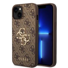 Kryt na mobil Guess 4G Metal Logo na Apple iPhone 15 hnědý

 obrázek produktu 2 z 4