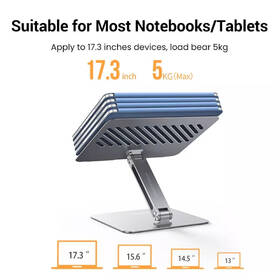 Podstavec pro notebooky UGREEN Adjustable Laptop Stand stříbrný

 obrázek produktu 2 z 4