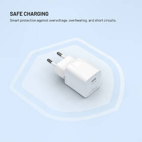 Nabíječka do sítě FIXED Mini GaN, PD 30W, 1xUSB-C + USB-C/USB-C kabel, 1,2m bílá

 obrázek produktu 7 z 10