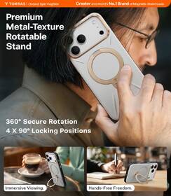 Kryt na mobil Torras Ostand Q3 Vegskin na Apple iPhone 17 Pro Max šedý

 obrázek produktu 3 z 6