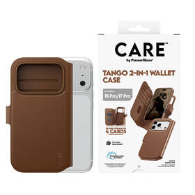 Pouzdro na mobil flipové PanzerGlass CARE na Apple iPhone 18 Pro / 17 Pro Tango 2v1 Wallet MagSafe hnědé

 obrázek produktu 2 z 4
