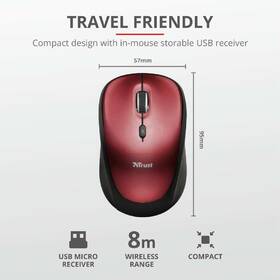 Myš Trust Yvi Wireless červená

 obrázek produktu 6 z 7