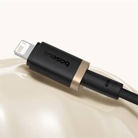 Kabel Baseus Dura USB/Lightning, 2.4A, 1m černý/zlatý

 obrázek produktu 8 z 16