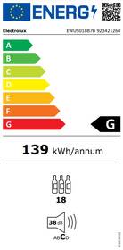 Vinotéka Electrolux EWUS018B7B černá barva
