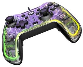 Gamepad Canyon GPW-02 RGB 5v1 (Nintendo Switch, iOS 13.0, Android, PC, PS3) průhledná
