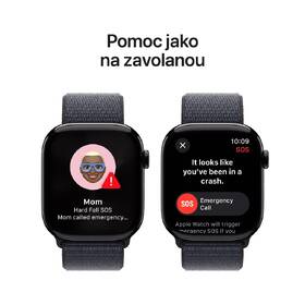Chytré hodinky Apple GPS + Cellular 46mm pouzdro z klavírně černého hliníku - inkoustově fialový provlékací sportovní řemínek 

 obrázek produktu 5 z 8