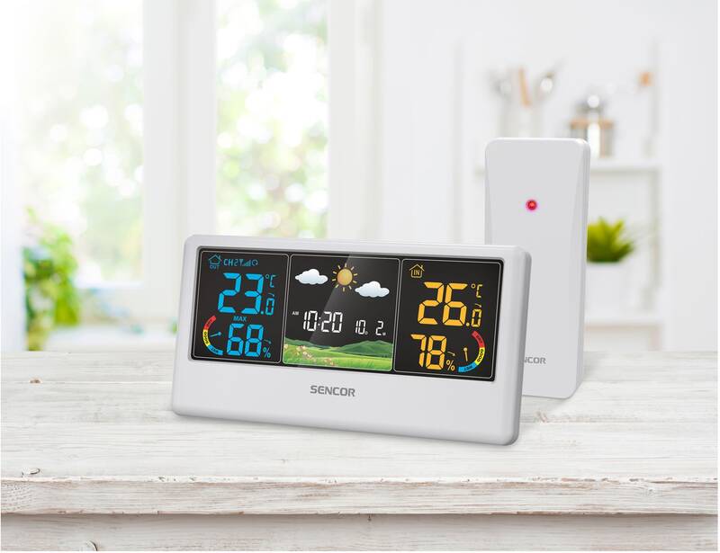 Meteorologická stanice Sencor SWS 4100 bílá barva
