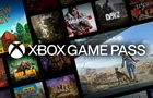 Koláž obrázků z videoher, přes ně logo Xbox Game Pass