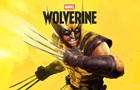 Postava Wolverina s vytasenými drápy, za postavou je logo Marvelu a nápis Wolverine